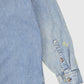 Vintage Distressed Denim Button-Down Shirt Image 8