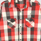 Vintage Red Plaid Button-Down Shirt Image 1