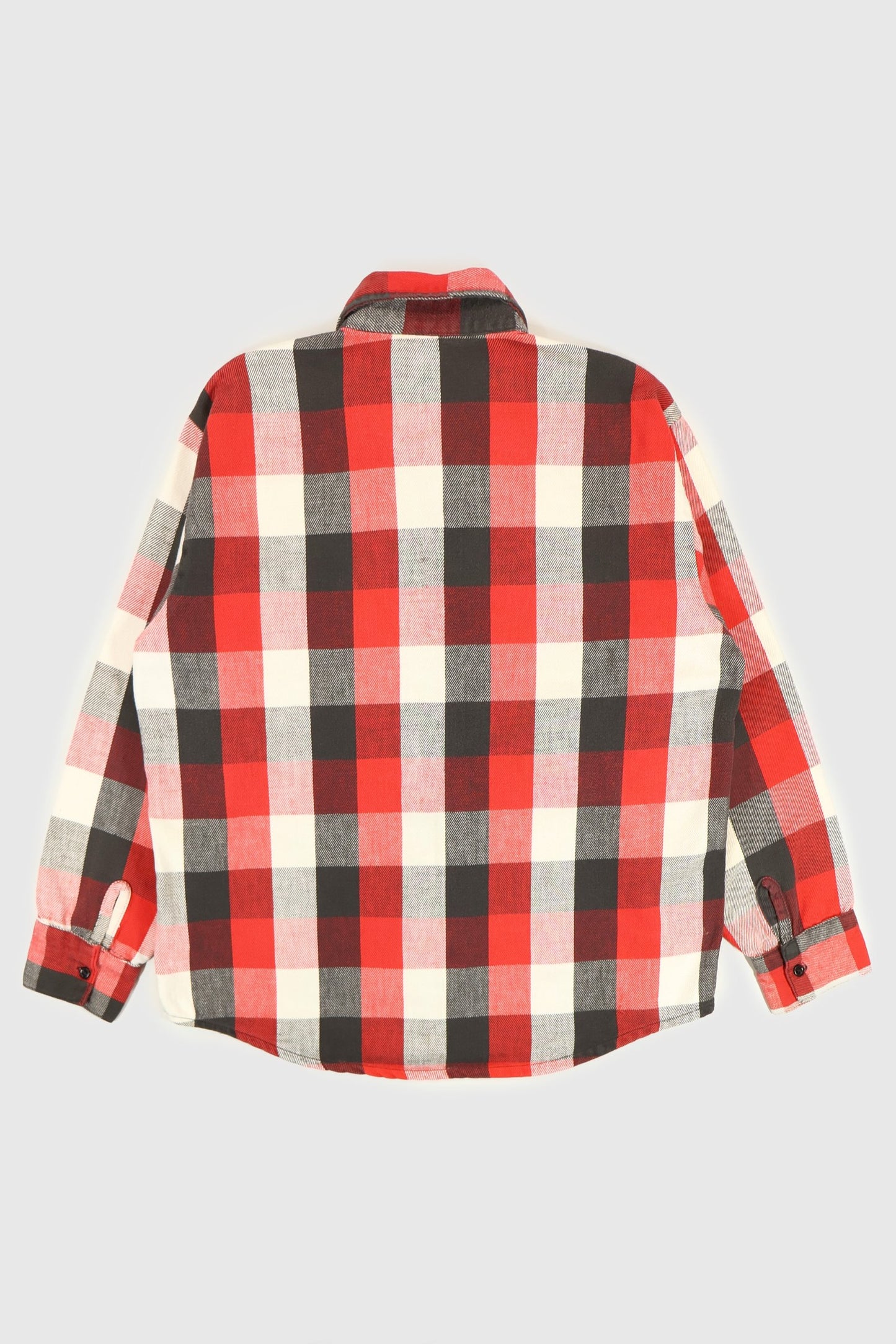 Vintage Red Plaid Button-Down Shirt Image 7
