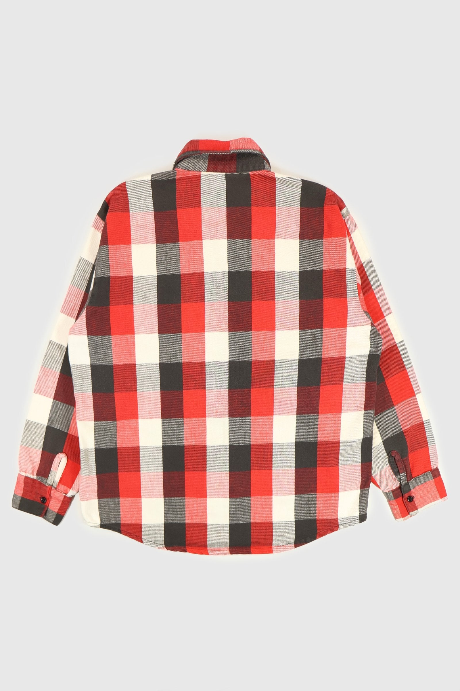 Vintage Red Plaid Button-Down Shirt Image 7