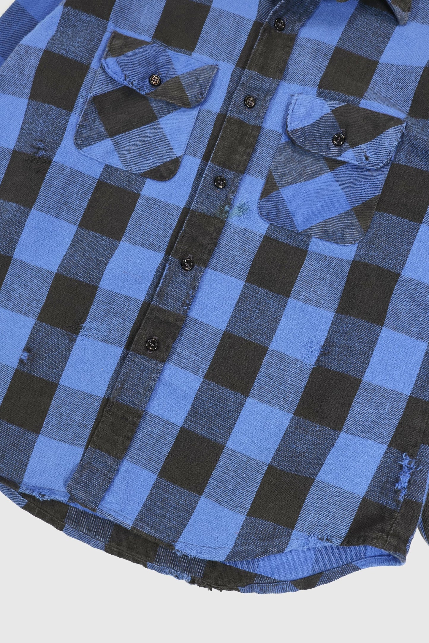 Vintage Frayed Button-Down Shirt Image 3