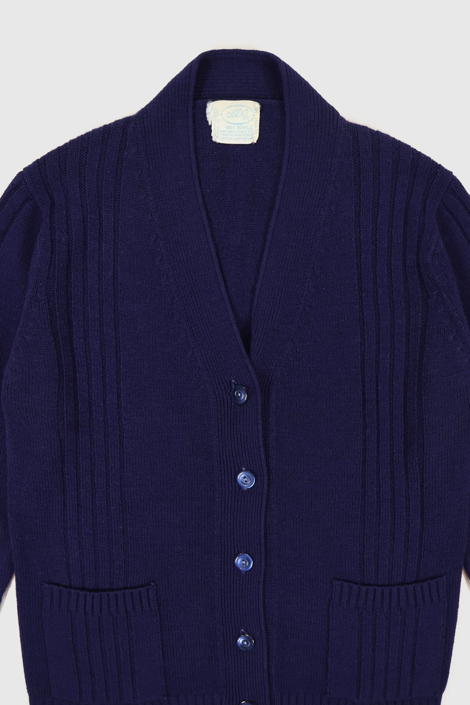 Vintage Blue Cardigan Sweater Image 2