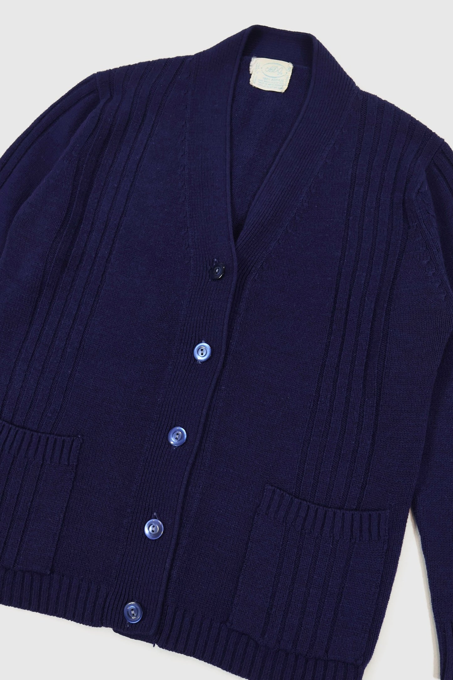 Vintage Blue Cardigan Sweater Image 4