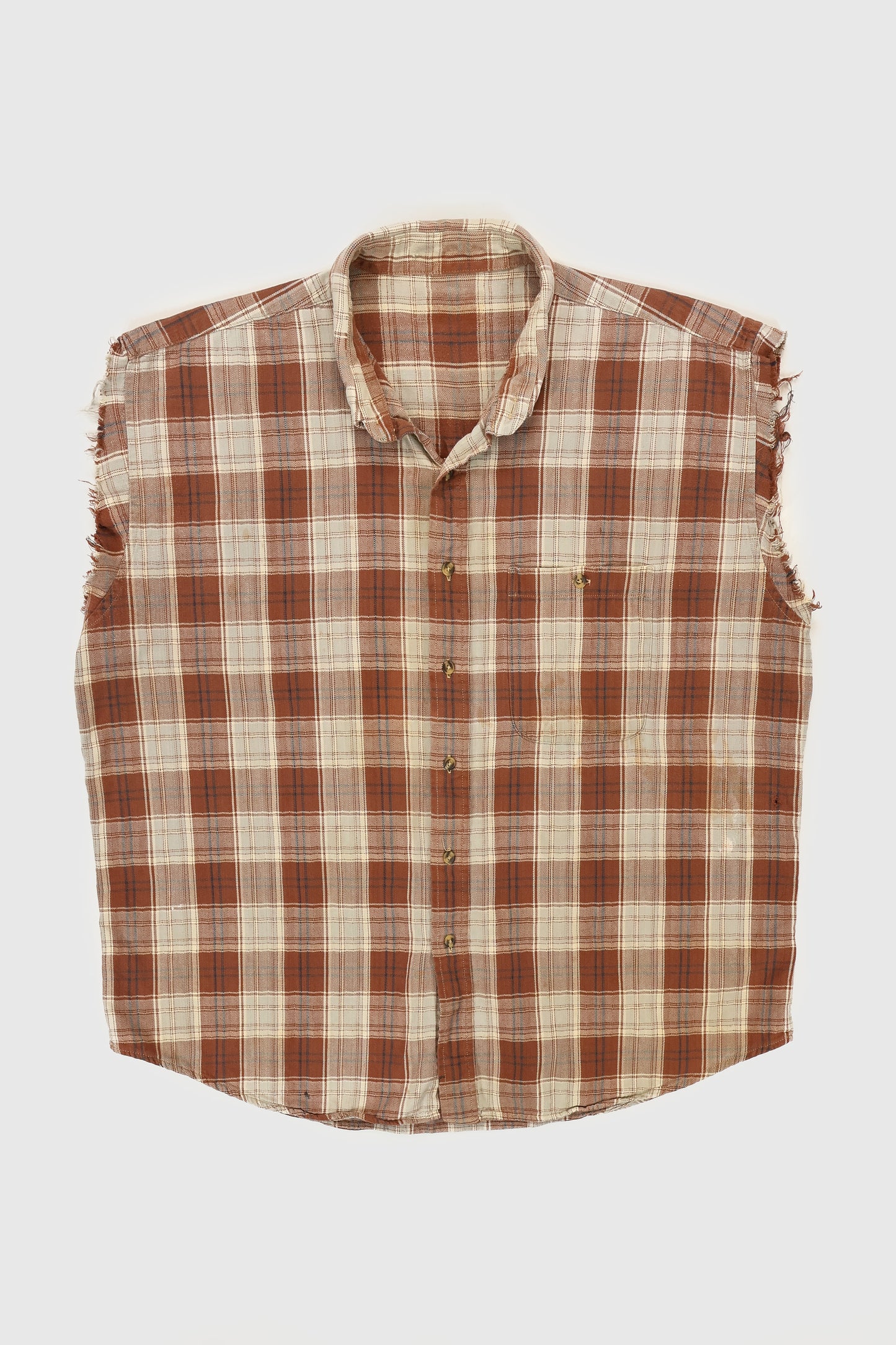 Vintage Sleeveless Button-Down Shirt Image 0