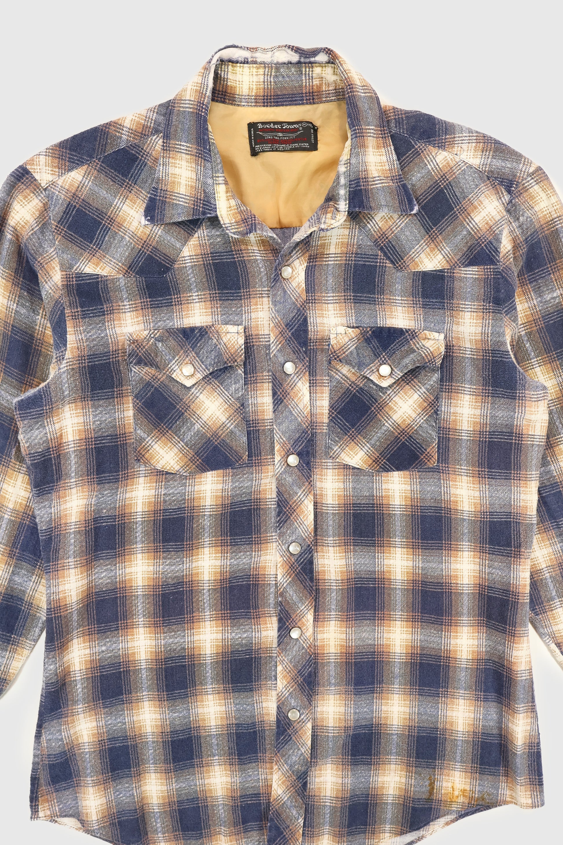 Vintage Distressed Button-Down Shirt Image 2