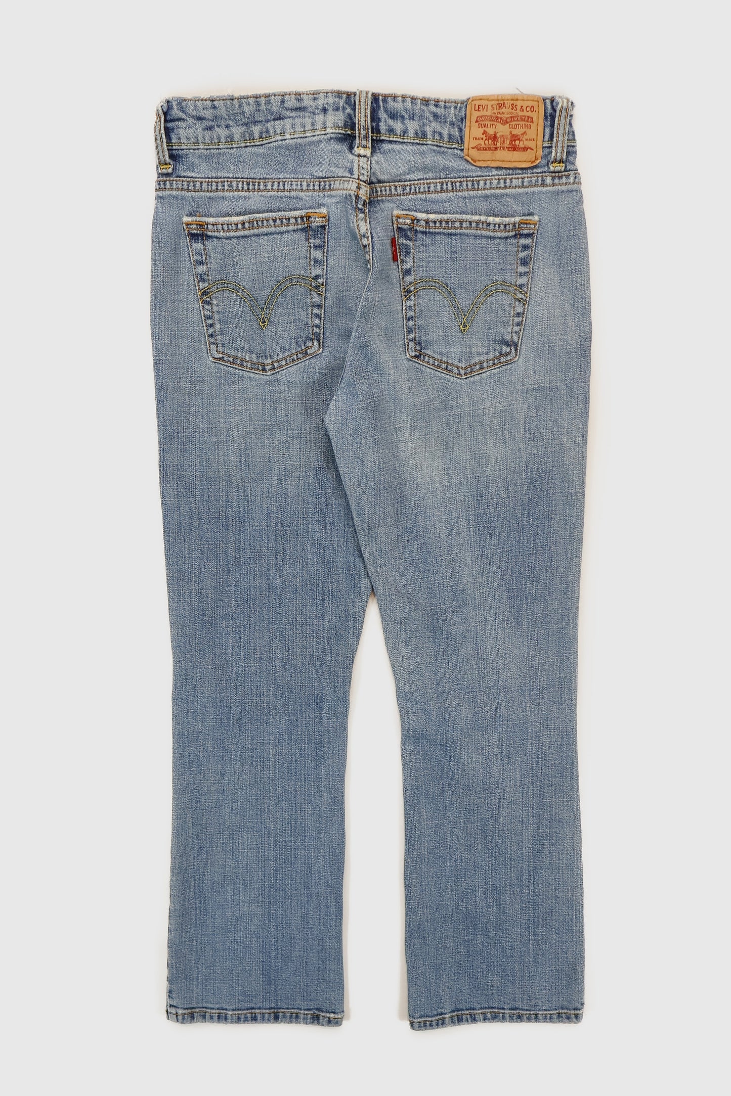 Y2K Levi's Frayed Low-Rise Jeans Image 4