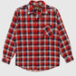 Vintage Red Plaid Button-Down Shirt Image 0