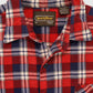 Vintage Red Plaid Button-Down Shirt Image 2