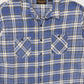 Vintage Blue Plaid Button-Down Shirt Image 1