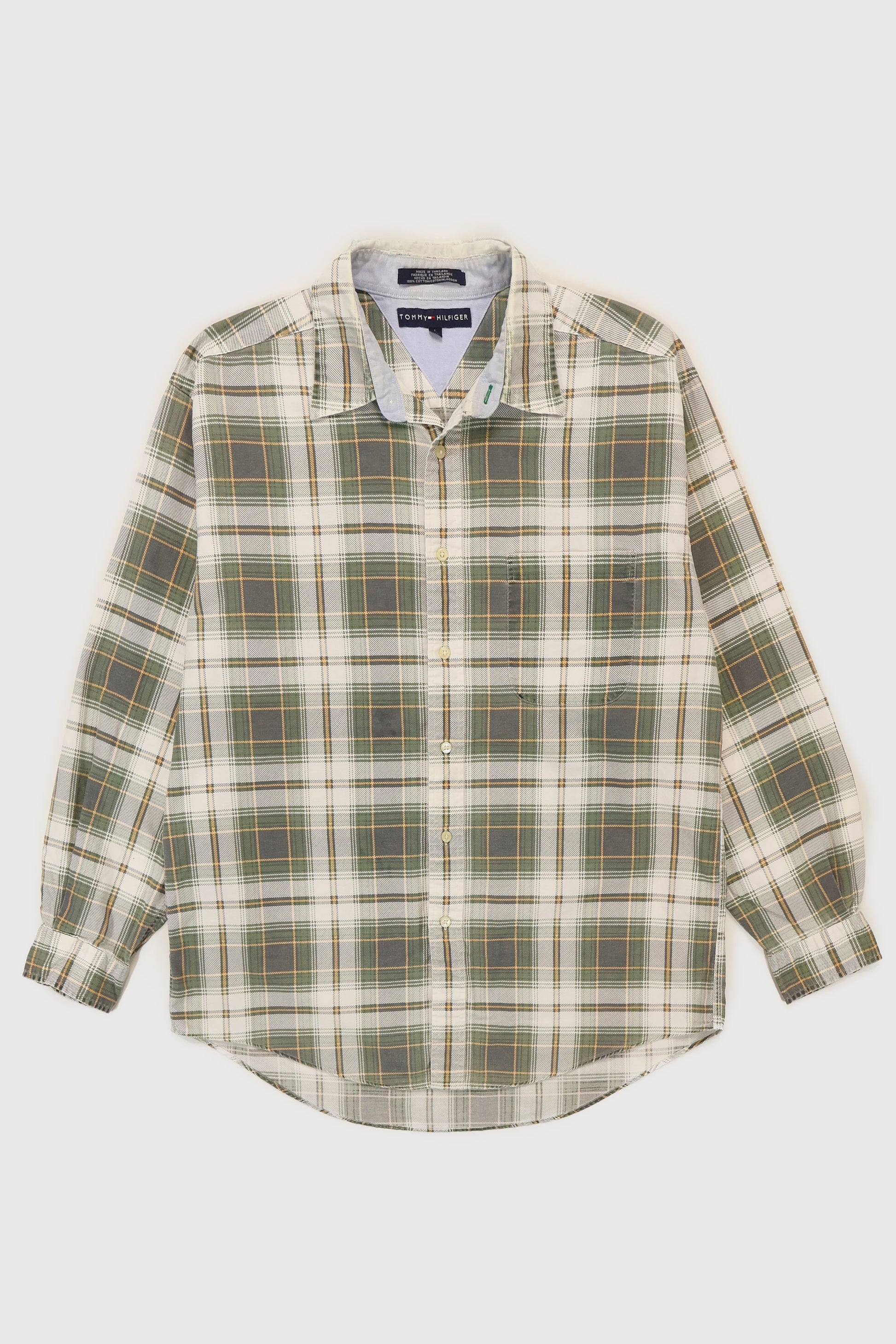Vintage Tommy Hilfiger Frayed Button-Down Shirt Image 0