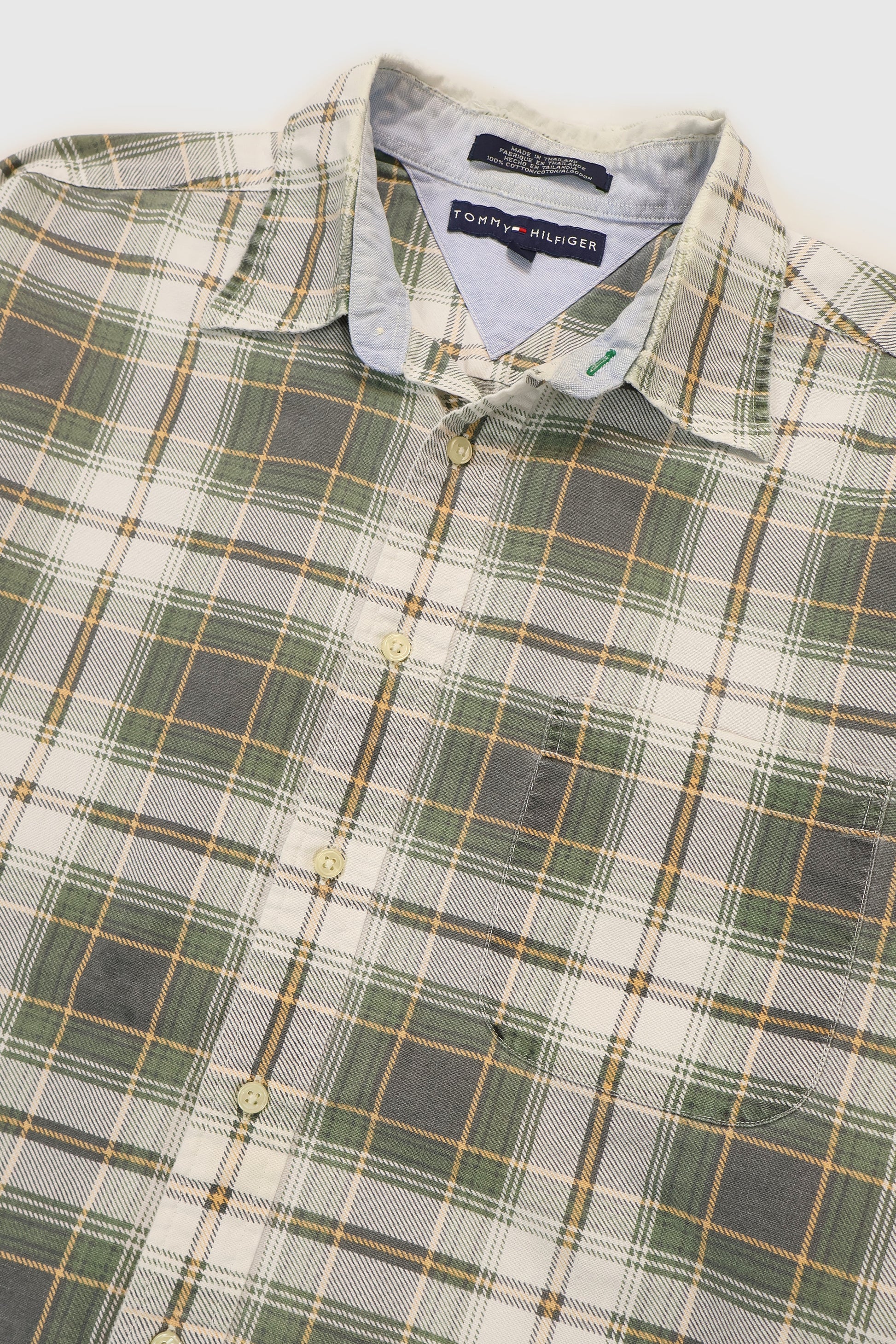 Vintage Tommy Hilfiger Frayed Button-Down Shirt Image 3
