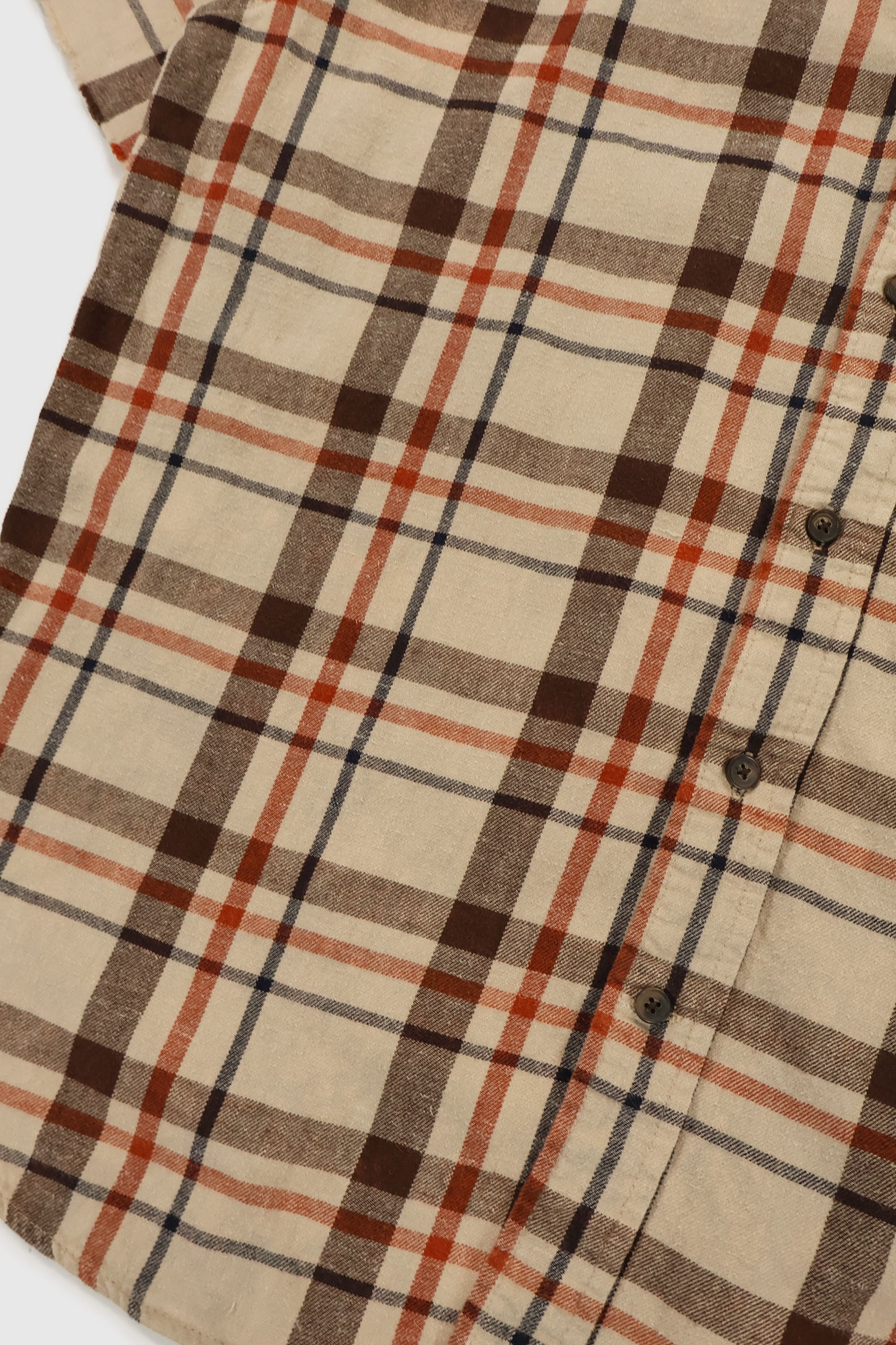 Vintage Short Sleeve Cut-Off Button-Down Shirt Image 4