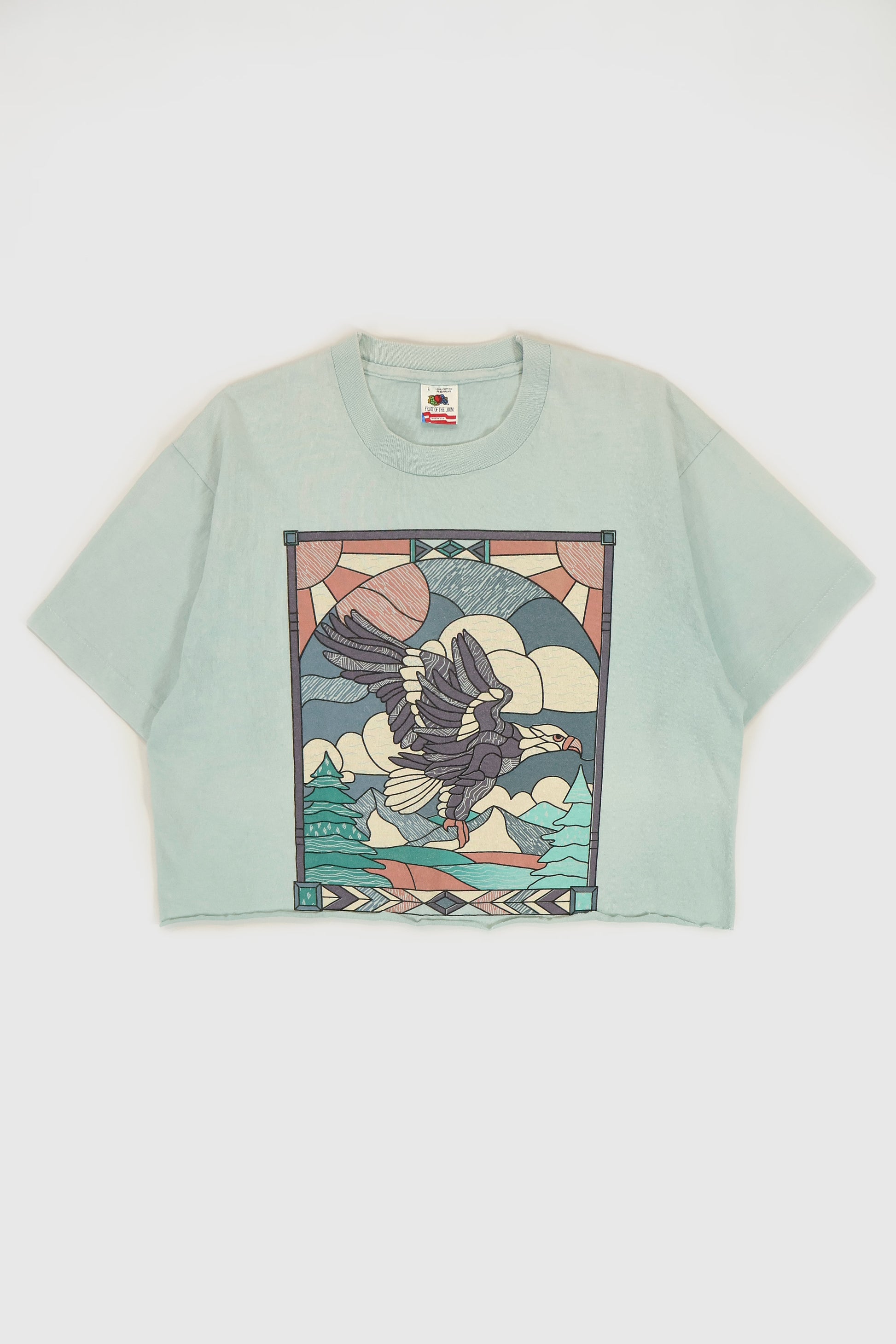 Vintage Cropped Eagle Mosaic Tee Image 0