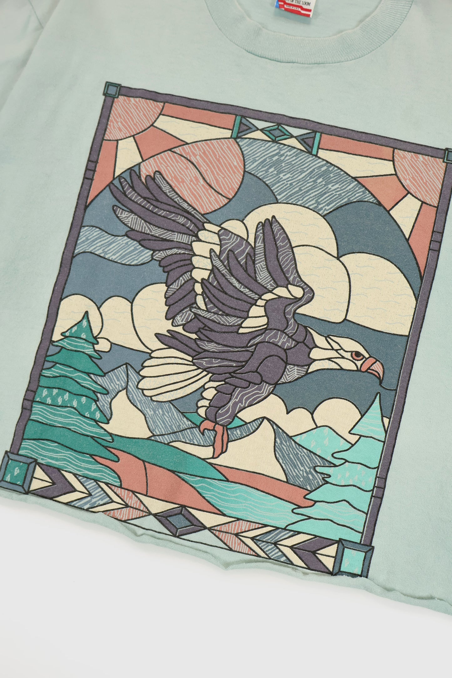 Vintage Cropped Eagle Mosaic Tee Image 3