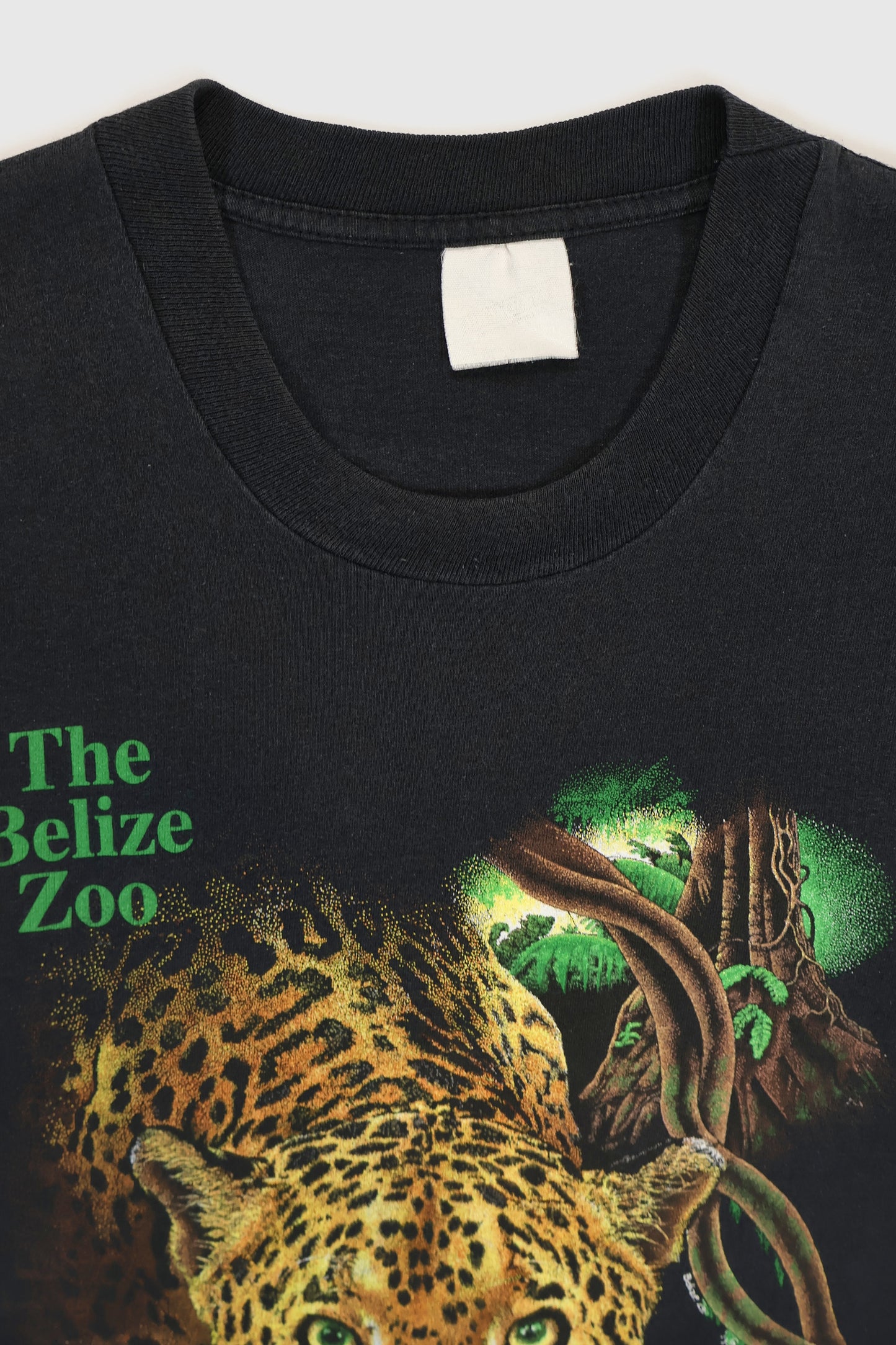 Vintage The Belize Zoo Jaguar Tee Image 2