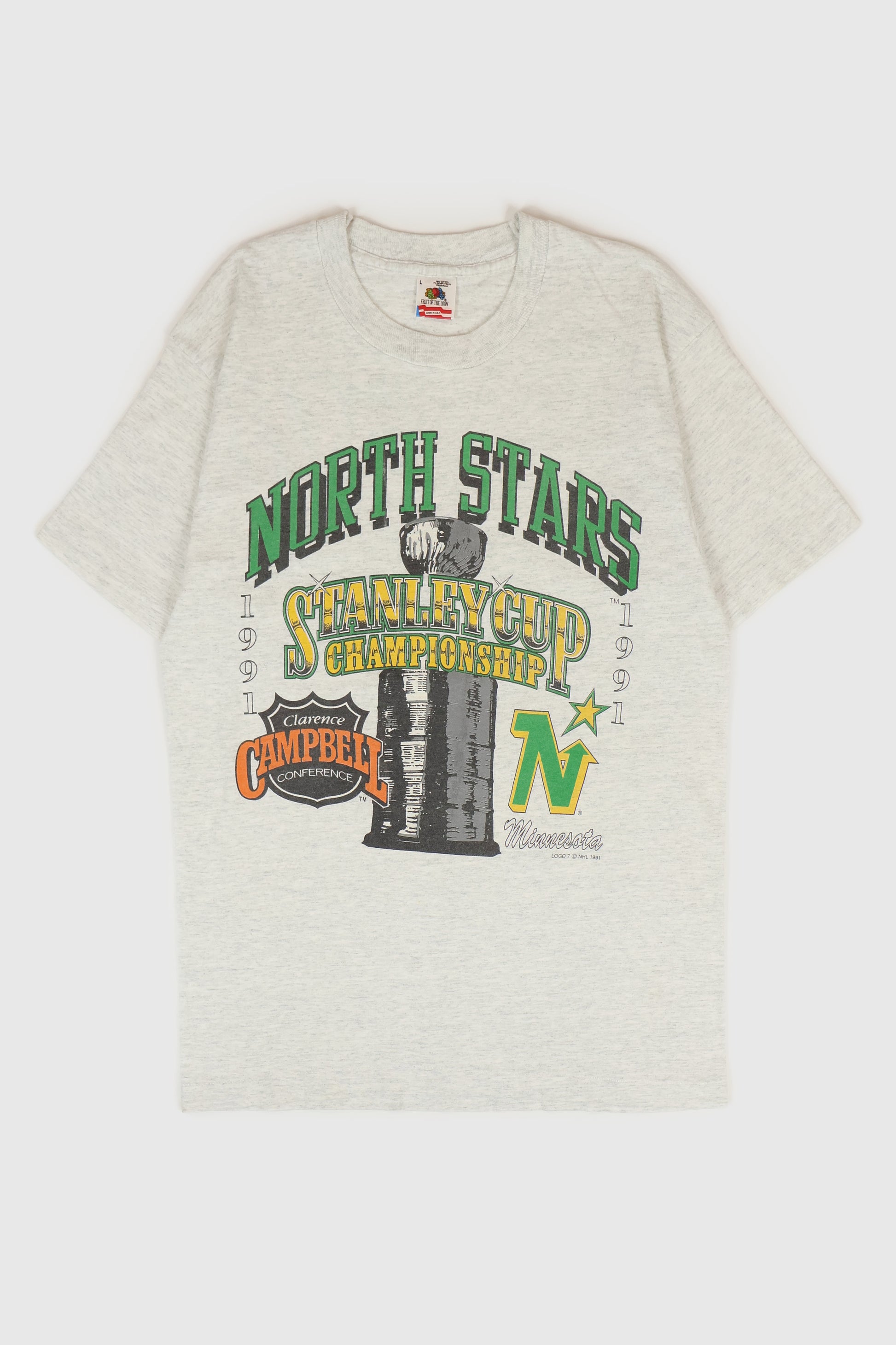 Vintage Dallas North Stars 1991 Stanely Cup Champions Tee  Image 0