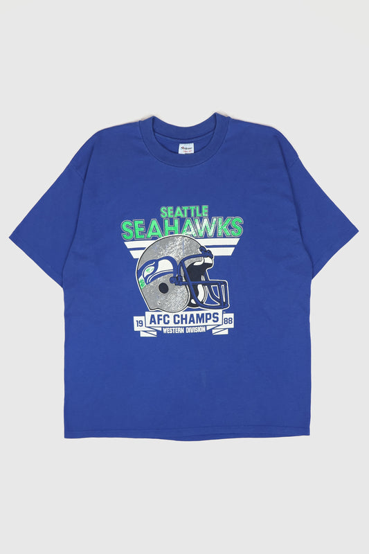 Vintage Seattle Seahawks 1988 AFC Champs Tee Image 0
