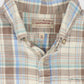 Vintage Plaid Flannel Button-Down Shirt