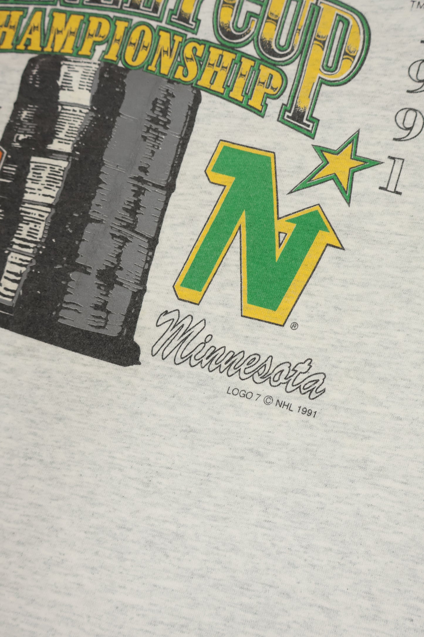 Vintage Dallas North Stars 1991 Stanely Cup Champions Tee