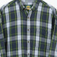 Green Plaid Button-Down Shirt