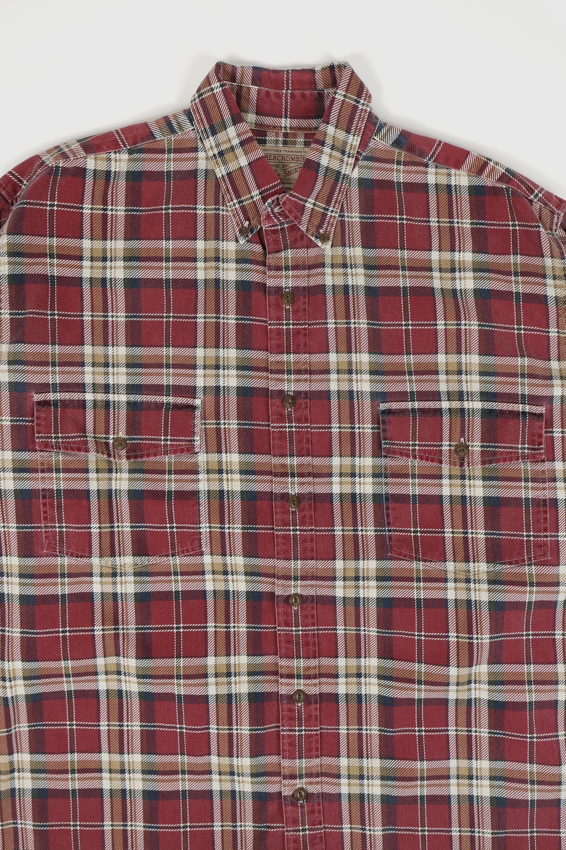 Vintage Abercrombie Plaid Button-Down Shirt Image 1
