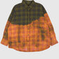 Vintage Green Plaid Flannel Button-Down Shirt