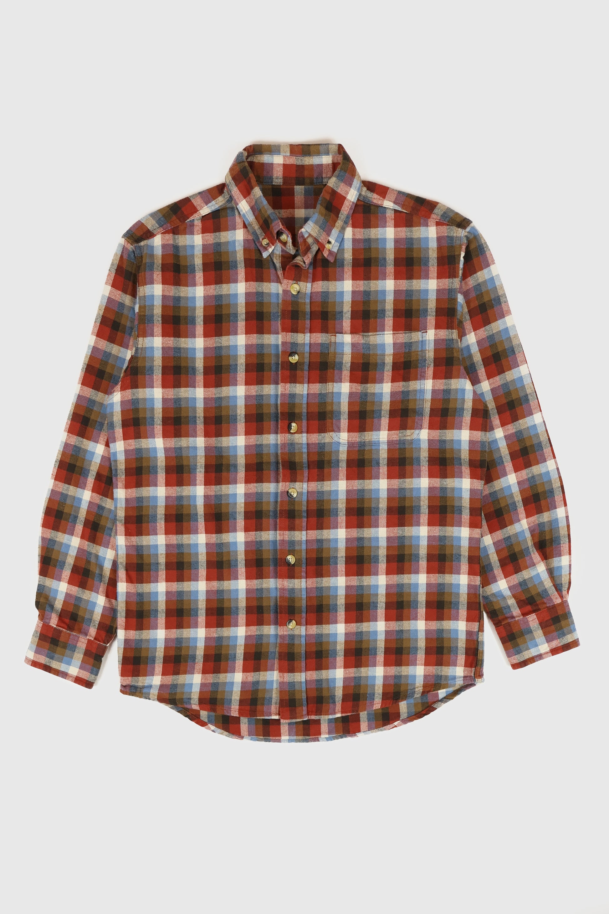 Vintage Flannel Button-Down Shirt Image 0
