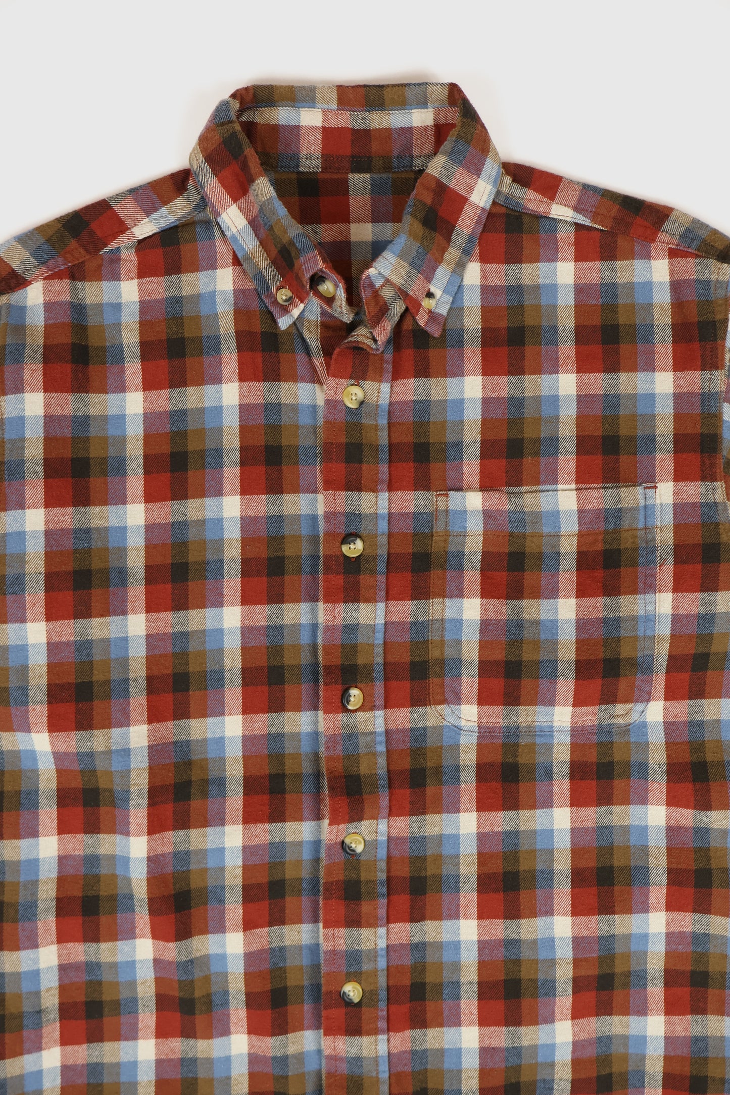 Vintage Flannel Button-Down Shirt Image 1