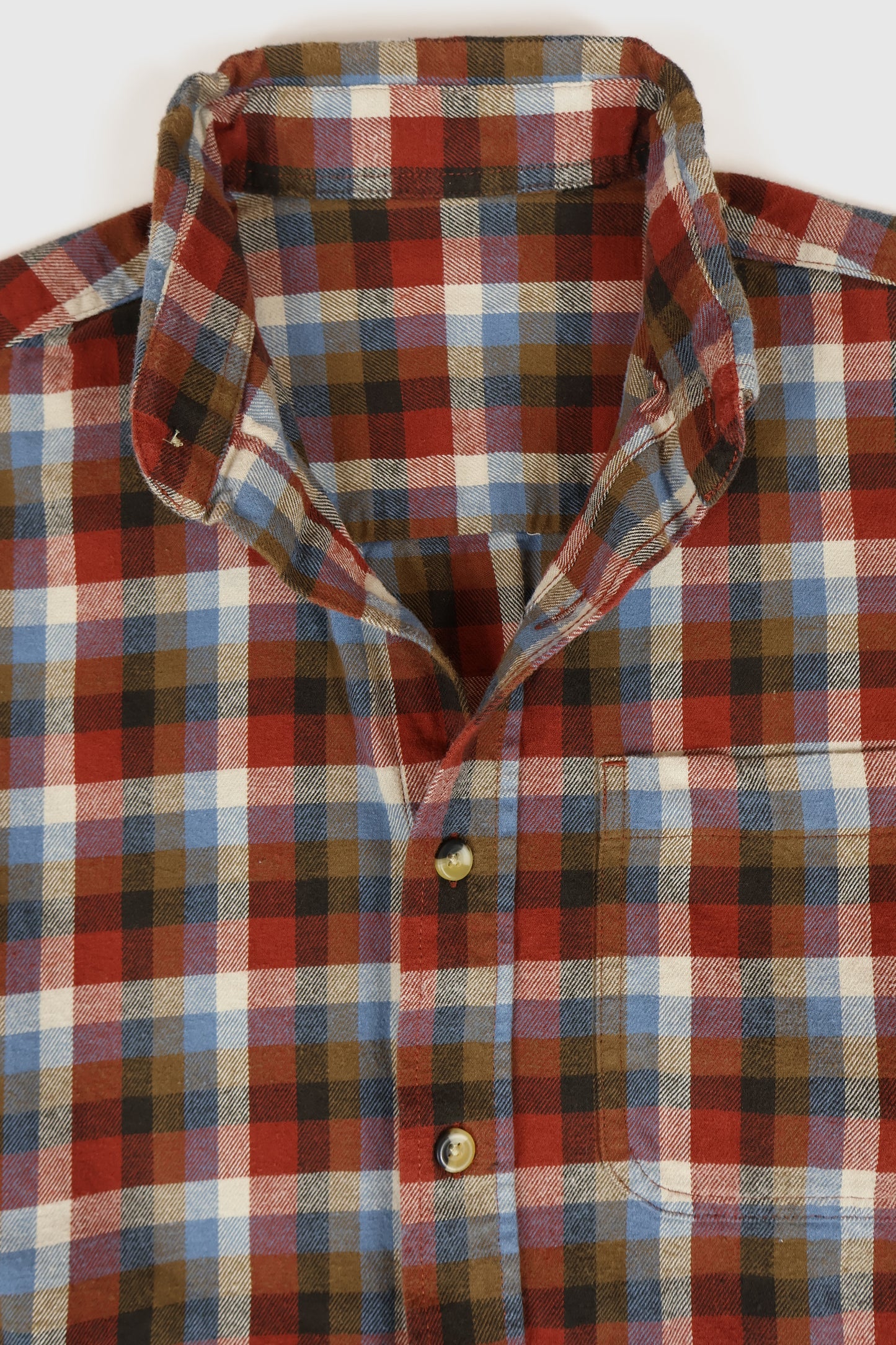 Vintage Flannel Button-Down Shirt Image 2