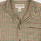 Vintage Brown Plaid Flannel Button-Down Shirt Image 2