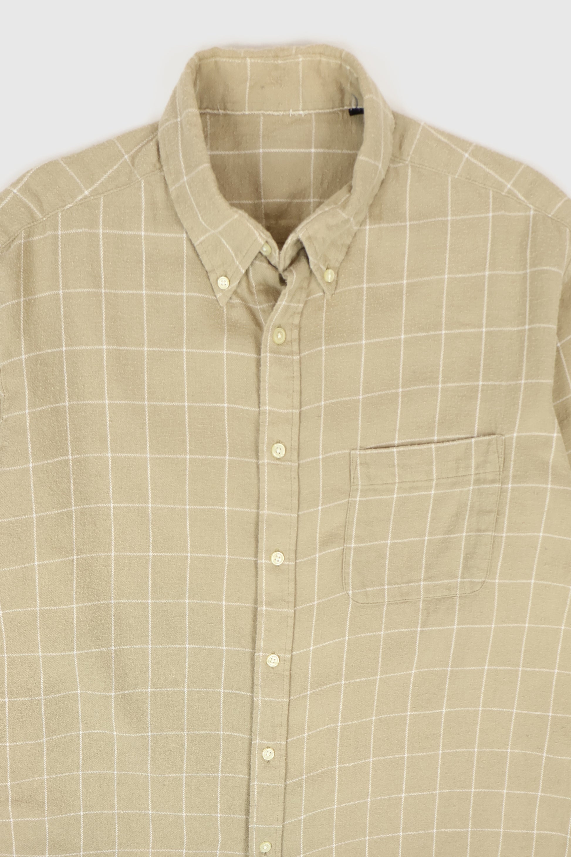 Vintage Windowpane Check Button-Down Shirt Image 1