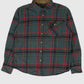 Vintage Green Plaid Button-Down Shirt