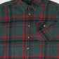 Vintage Green Plaid Button-Down Shirt