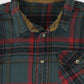 Vintage Green Plaid Button-Down Shirt