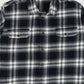 Vintage Black Plaid Button-Down Shirt