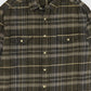 Vintage Plaid Flannel Button-Down Shirt