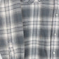Grey Plaid Snap Button Shirt