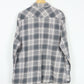 Grey Plaid Snap Button Shirt