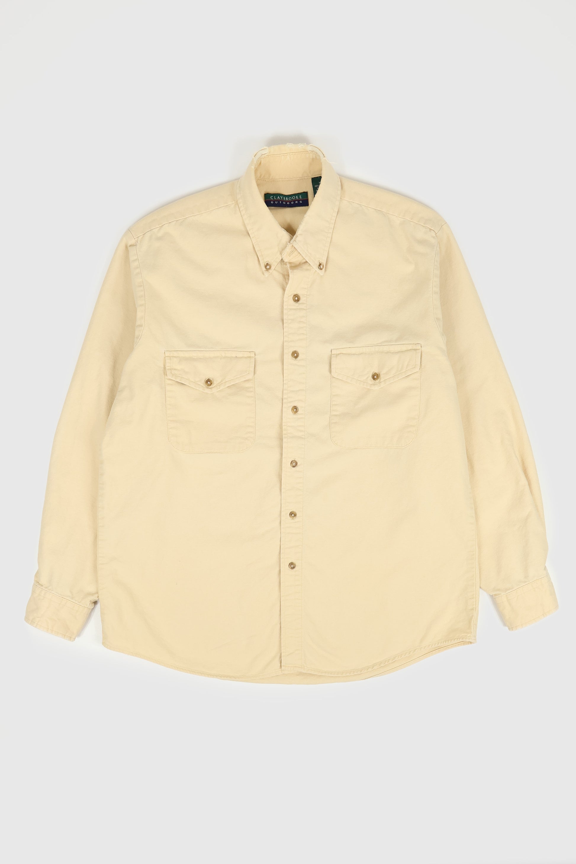 Vintage Frayed Button-Down Shirt Image 0