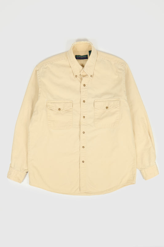 Vintage Frayed Button-Down Shirt Image 0