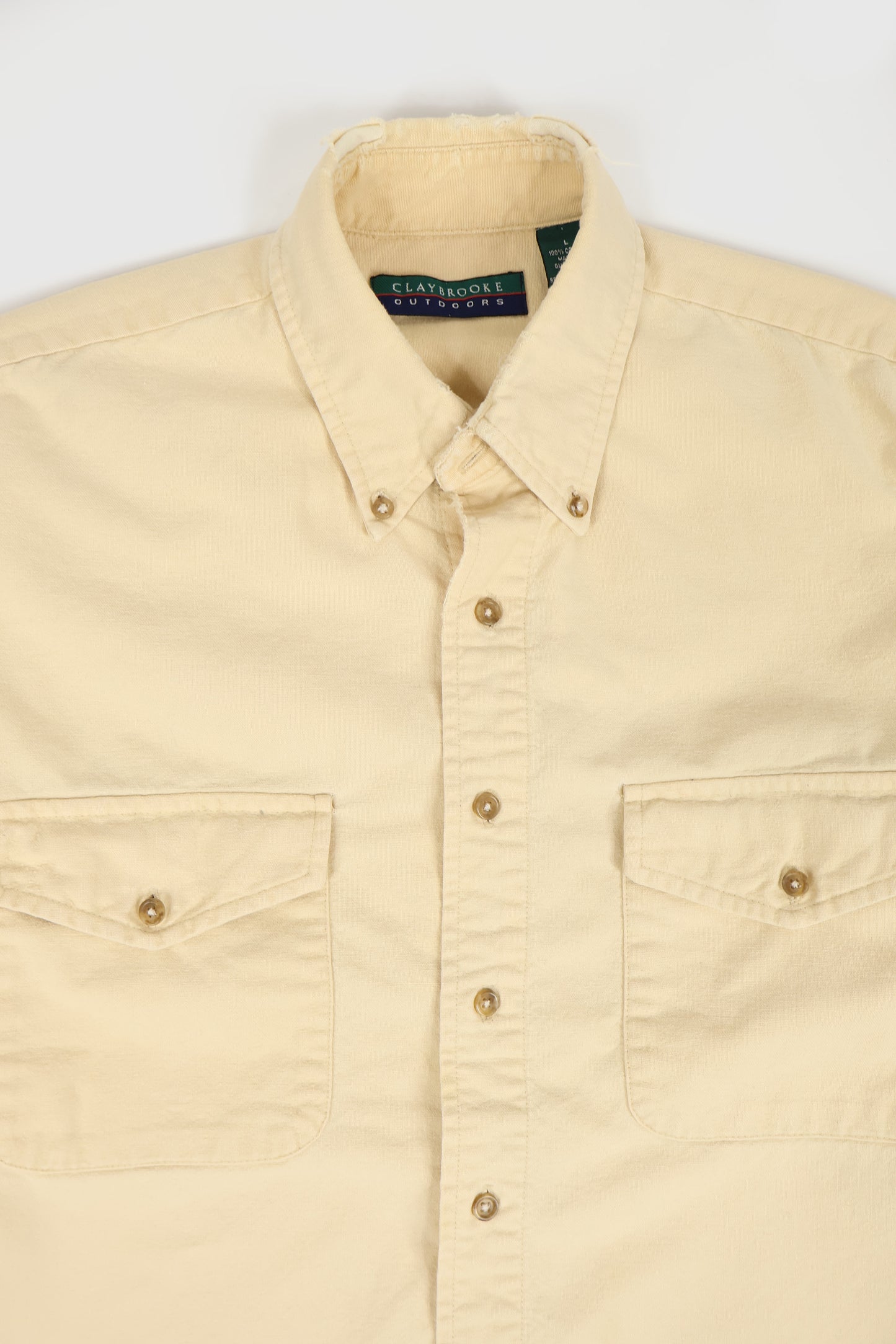 Vintage Frayed Button-Down Shirt