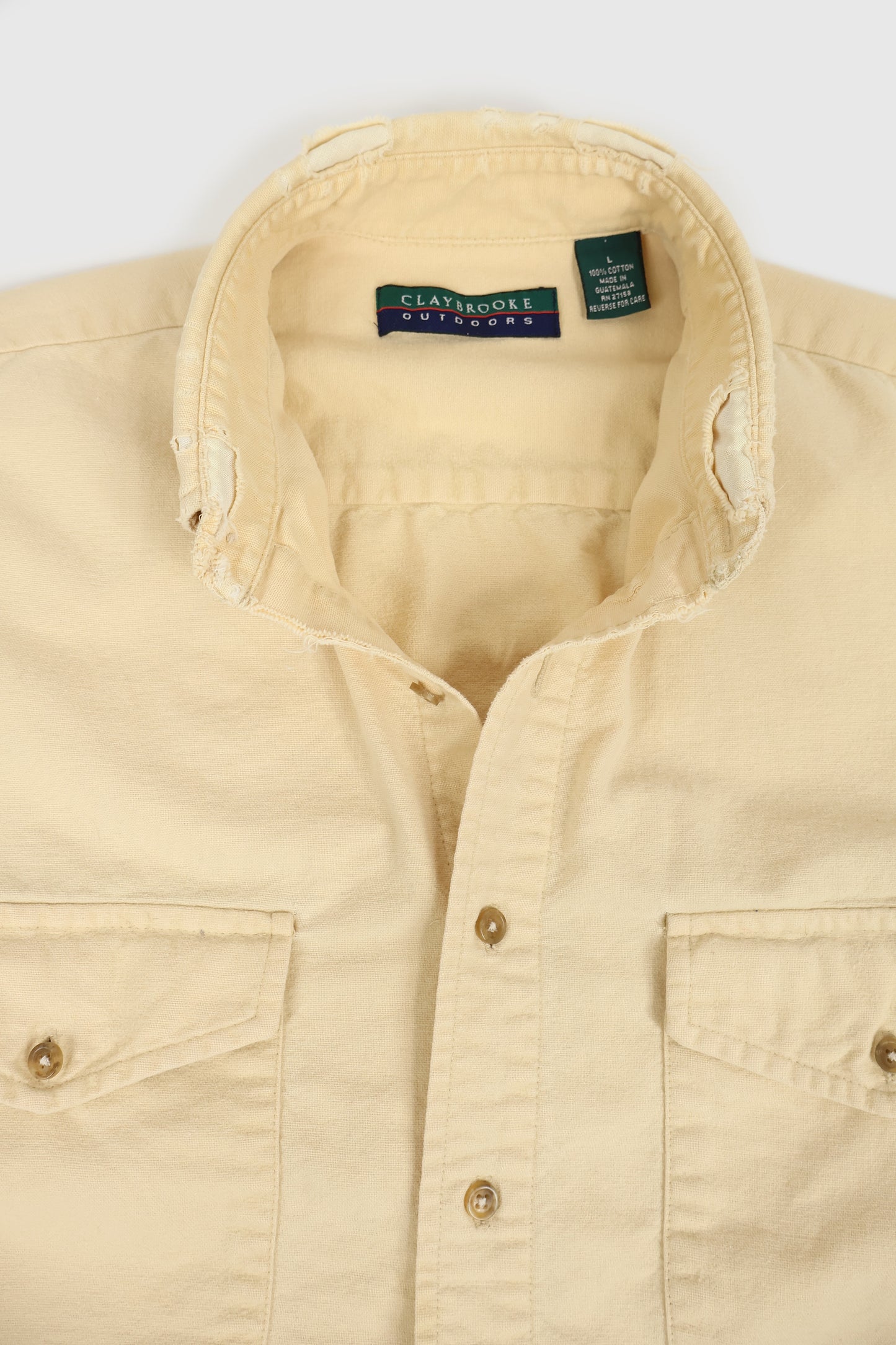 Vintage Frayed Button-Down Shirt