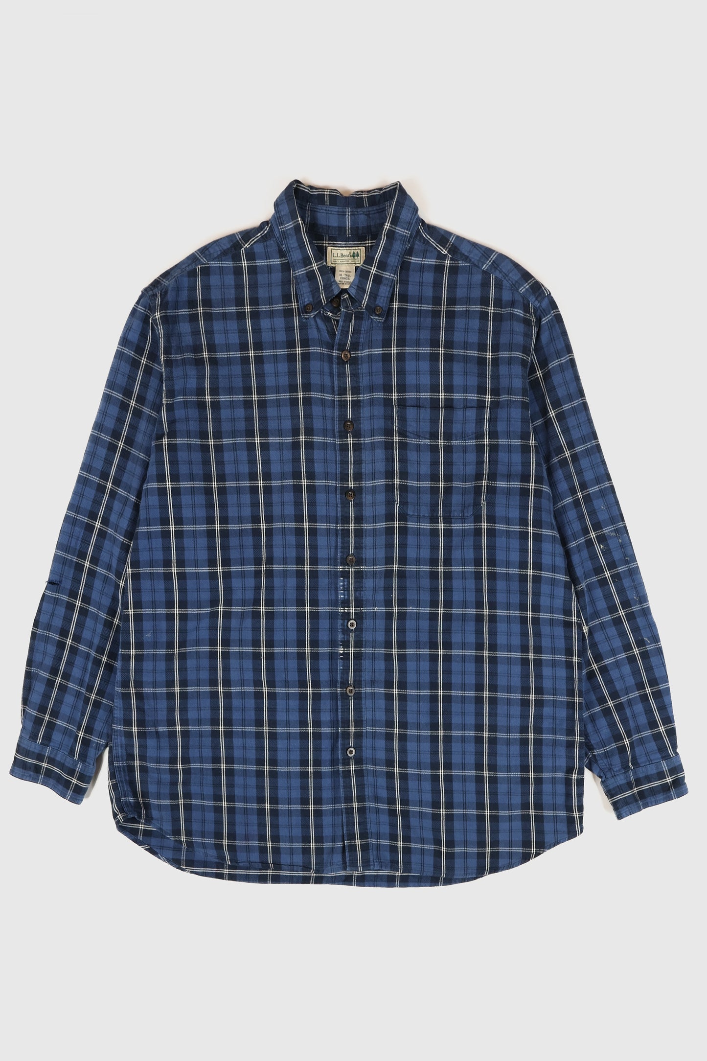 Vintage Distressed L.L. Bean Button-Down Shirt Image 0