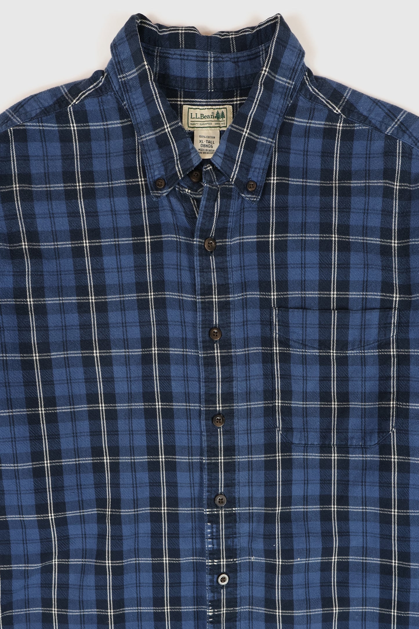 Vintage Distressed L.L. Bean Button-Down Shirt Image 1