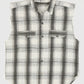 Vintage Sleeveless Plaid Button Down Shirt 02