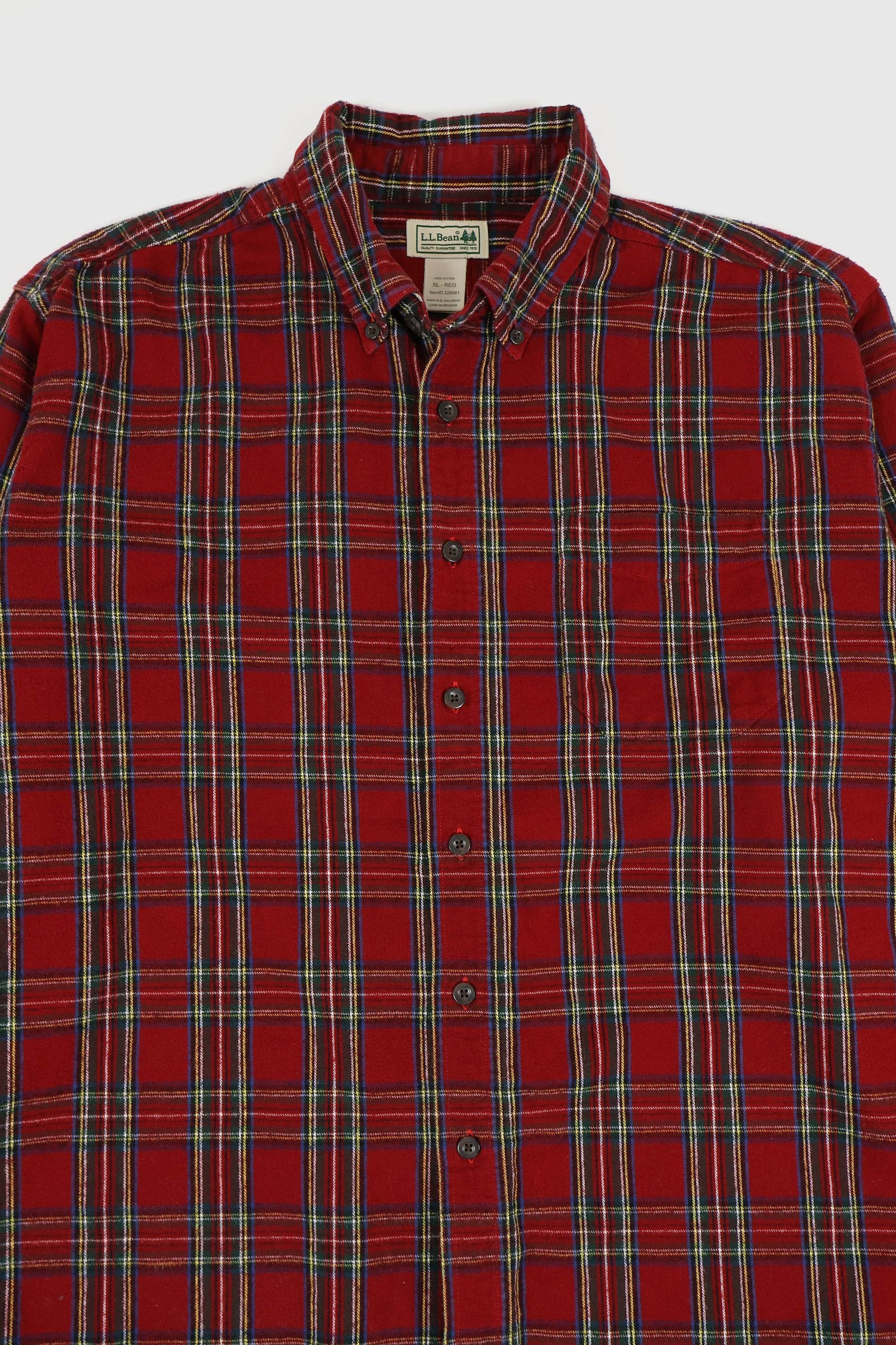 Vintage L.L. Bean Flannel Button-Down Shirt Image 2