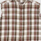 Vintage Sleeveless Plaid Button Down Shirt 03