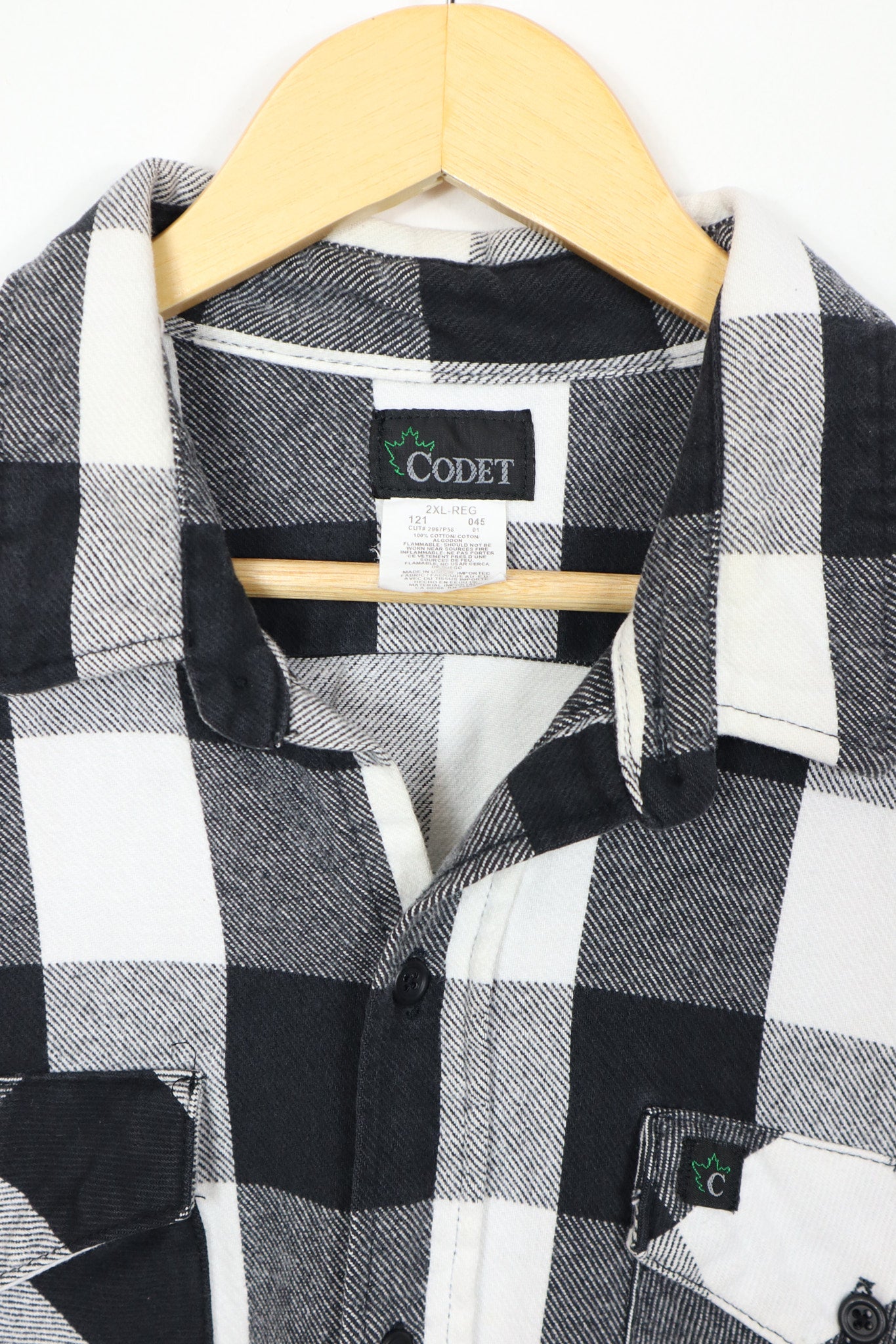 Vintage Black Heavyweight Button-Down Shirt