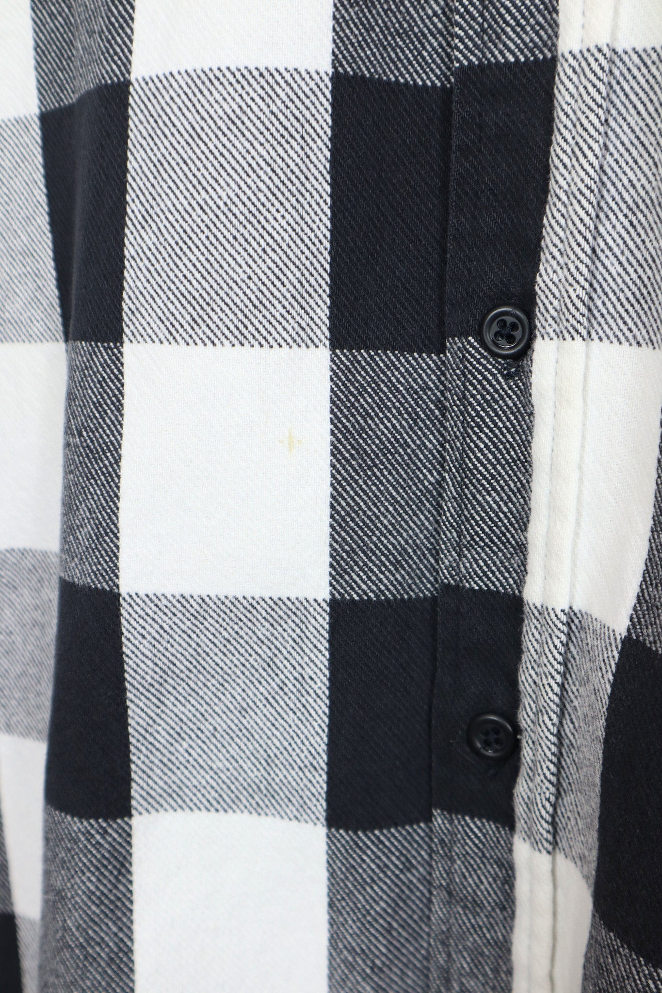 Vintage Black Heavyweight Button-Down Shirt