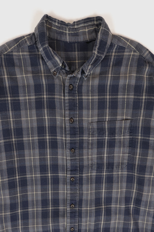 Vintage Plaid Flannel Button-Down Shirt Image 1